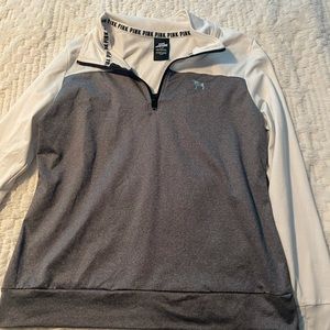 Pink half zip